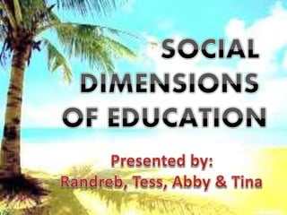 EDUC 4 - Social Dimensions of Education | PPTX
