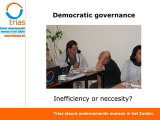 Inefficiency or neccesity? Democratic governance 