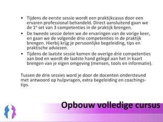 Resultaat cursusSociale media te koppelen aan je dagelijkse werkzaamheden » van nice to have naar need to have;Beter omgaan met grote(re) hoeveelheden informatie » filters in stelling;Vaardigheden om met (vrij) beschikbare tools om te gaan » digitaliteit;Tijdig signaleren van zaken die jouw werkveld raken » signaal op afroep;Beter benutten van je (onaangeboorde) netwerk » netwerk in kaart.Kortom, na afloop ben je in staat slimmer en productiever (samen) te werken met behulp van de sociale media.