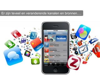 Er zijn teveel en veranderende kanalen en bronnen….
 