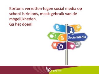 Social media en sociale veiligheid
Proactief : we hebben een duidelijke (gedeelde) visie op
ons pedagogisch klimaat, socia...