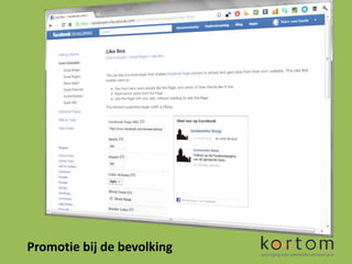 Promotie bij de bevolking
 