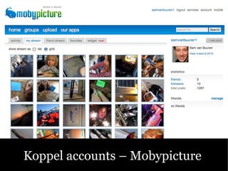 Sociale Media C Fluitend aan de Slag! Koppel accounts C Mobypicture  