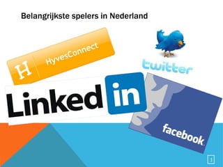 Belangrijkste spelers in Nederland 