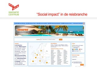 “Social impact” in de reisbranche
 