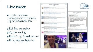 Sociale medier og twitter handouts