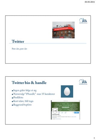 Sociale medier og twitter handouts