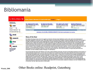 Bibliomania Other Books online: Readprint, Gutenberg 
