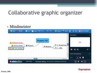 Collaborative graphic organizer Mindmeister  Expression 
