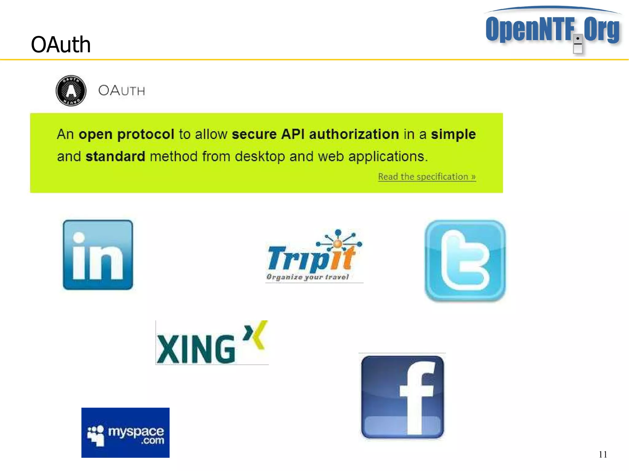 OAuth




        11
 