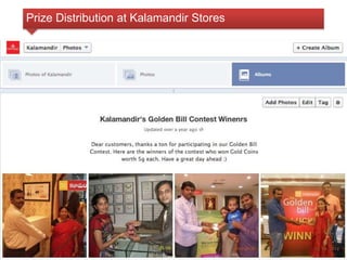 Prize Distribution at Kalamandir Stores 
 