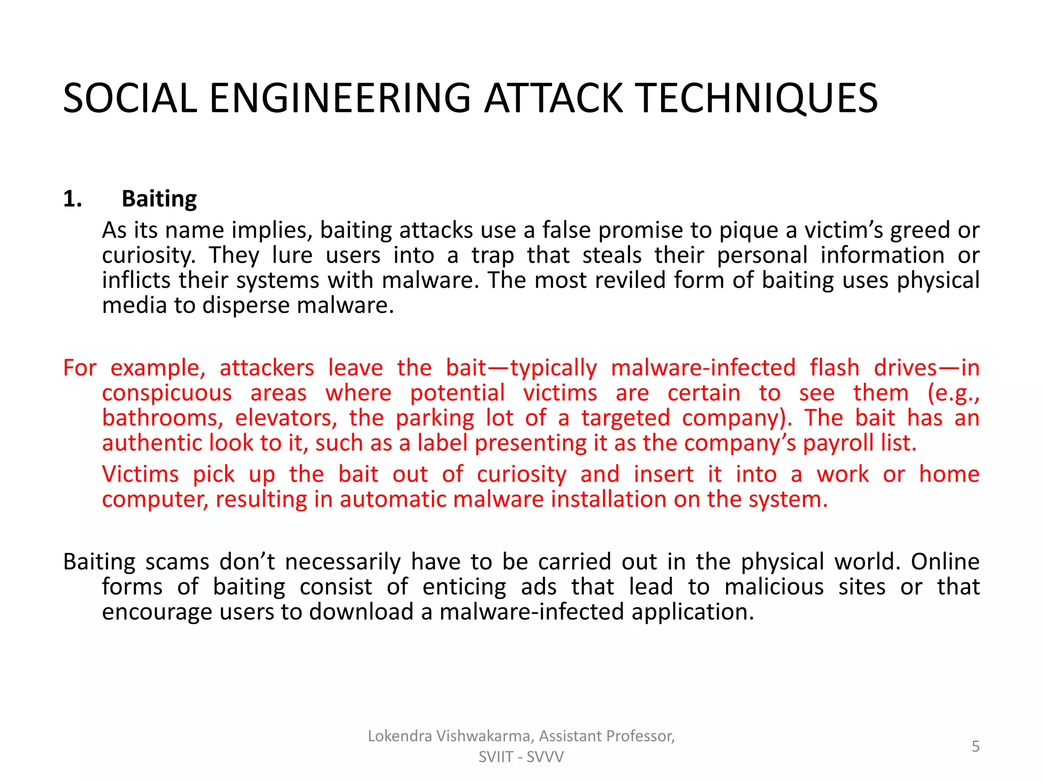 Social engineering | PPTX