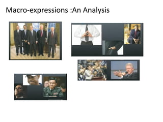 Macro-expressions :An Analysis
 