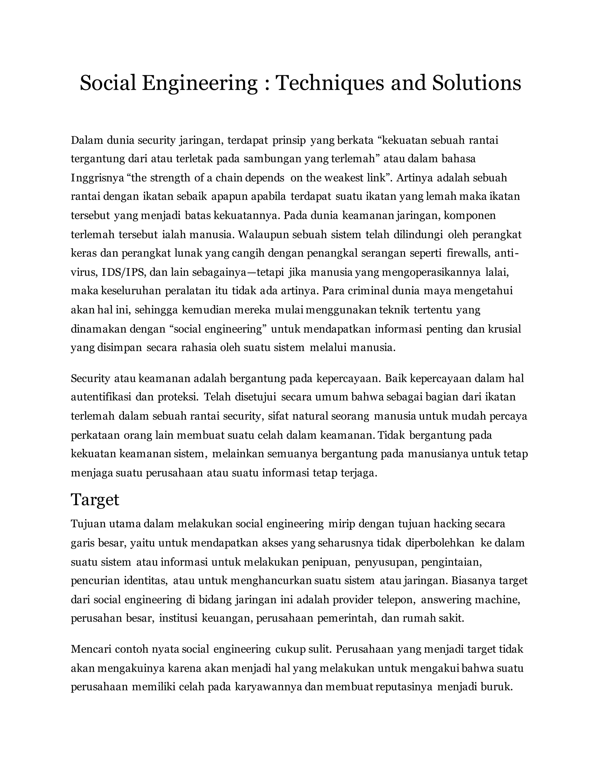 Social Engineering Techniques Pdf – BEYS
