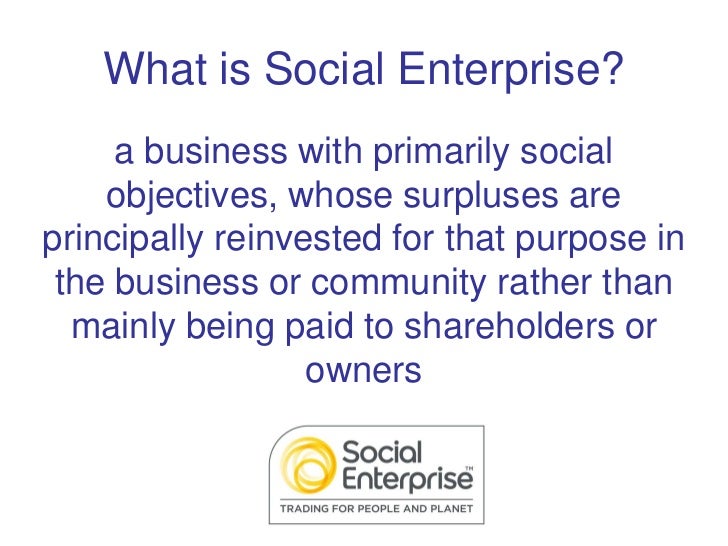 The Big Jump - What is Social Enterprise The Big Jump - What is Social Enterprise