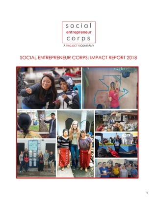 1
SOCIAL ENTREPRENEUR CORPS: IMPACT REPORT 2018
 