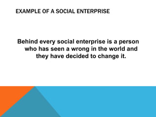 Social entrepreneurship Slide 18