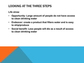 Social entrepreneurship Slide 21