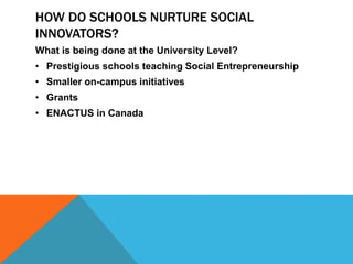 Social entrepreneurship Slide 47