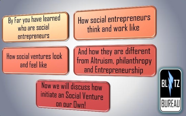 Social entrepreneurship a.k.a blitz bureaucracy Slide 37