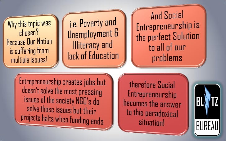 Social entrepreneurship a.k.a blitz bureaucracy Slide 3
