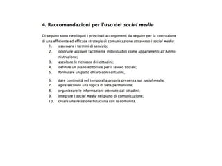 Pubblica Amministrazione e Social Network (in Italiano)
