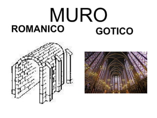 MURO
ROMANICO   GOTICO
 
