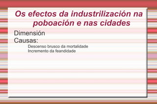 Unha nova mentalidade Liberalismo economico  