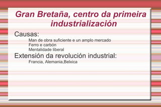 Cambio nas tenicas de producción 