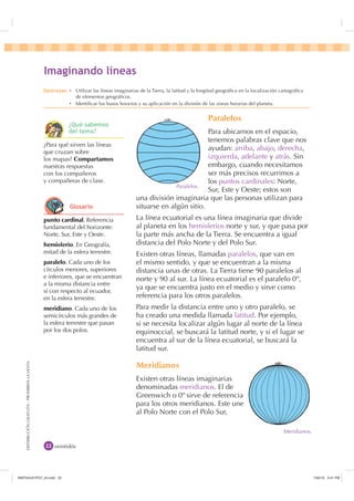 ,PDJLQDQGR OtQHDV
                                                 'HVWUH]DV Ȼ Utilizar las líneas imaginarias de la Tierr...