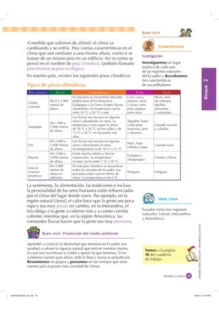 %XHQ YLYLU

             A medida que subimos de altitud, el clima va
             cambiando y se enfría. Hay ciertas cara...