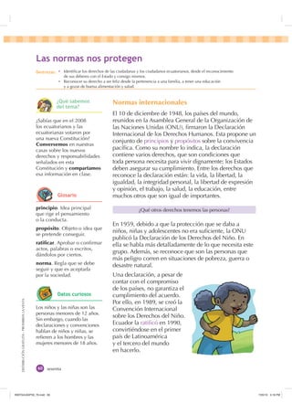 /DV QRUPDV QRV SURWHJHQ
                                                 'HVWUH]DV Ȼ Identiﬁcar los derechos de las ciudad...