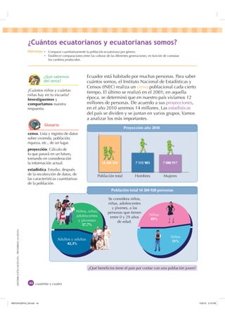 ¢XiQWRV HFXDWRULDQRV  HFXDWRULDQDV VRPRV
                                                 'HVWUH]DV Ȼ Comparar cuantitativ...