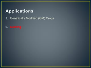 Social & ethical issues in genetic engineering | PPTX