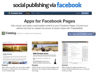 social	
  publishing	
  via
 