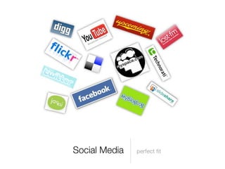 Social Media   perfect ﬁt
 