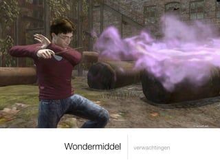 Wondermiddel   verwachtingen
 