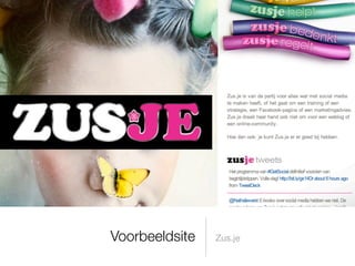 Voorbeeldsite   Zus.je
 