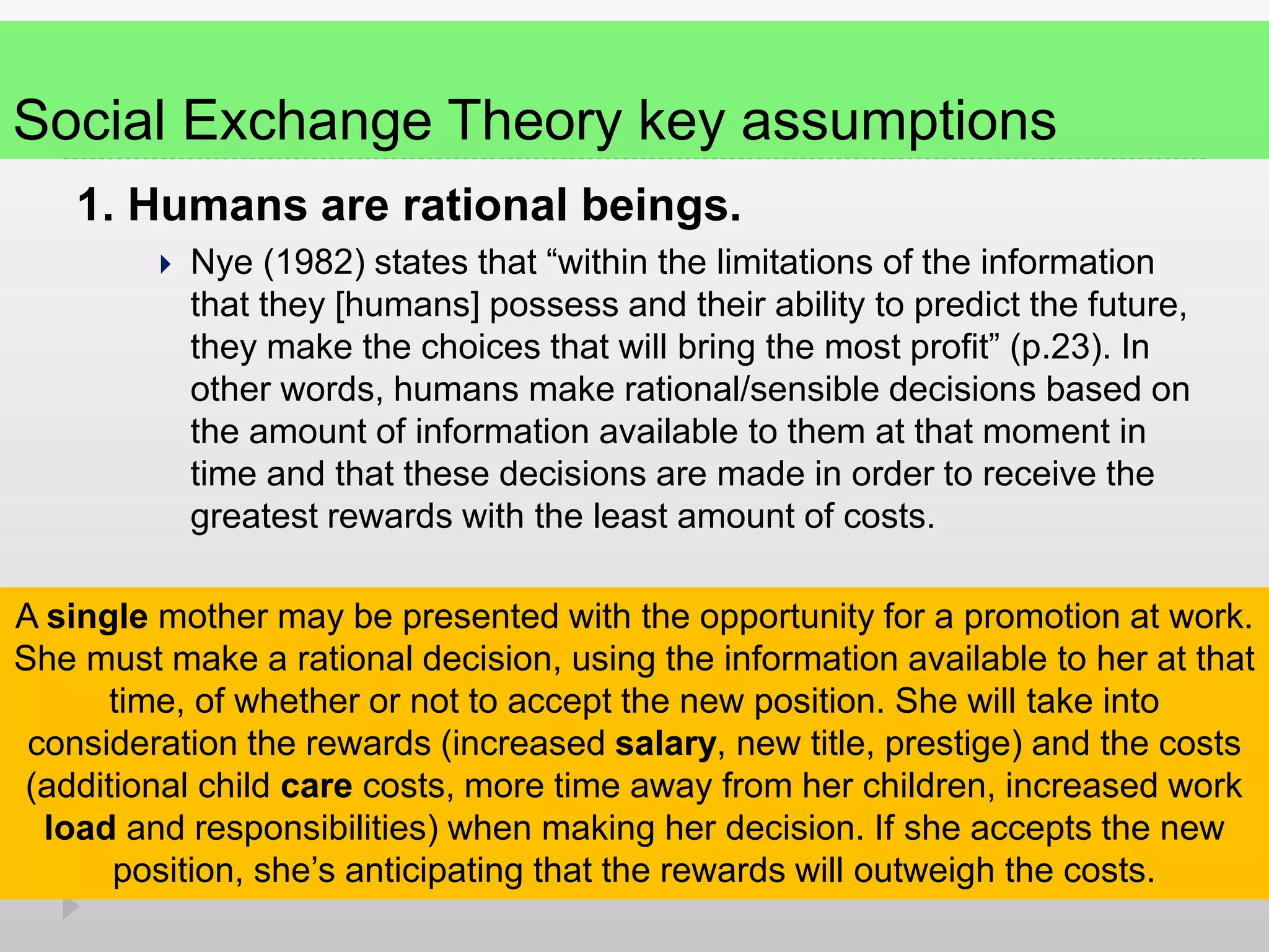 Social exchange theory | PPTX