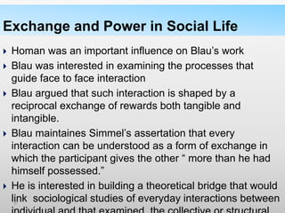 homans social exchange theory