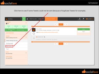 socialfave
socialfave
Schedulersocialfave
Click here to see if some Tweets could not be sent (because of duplicate Tweets for example).
 