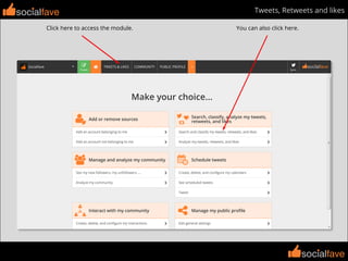 socialfave
socialfave
Tweets, Retweets and likes
Click here to access the module.
socialfave
You can also click here.
 