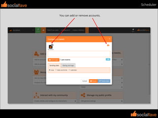 socialfave
socialfave
Scheduler
You can add or remove accounts.
socialfave
 