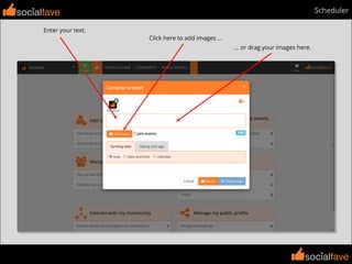 socialfave
socialfave
Scheduler
Enter your text.
socialfave
Click here to add images ...
... or drag your images here.
 
