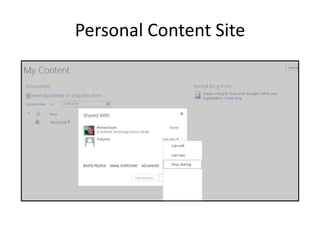 Personal Content Site
 