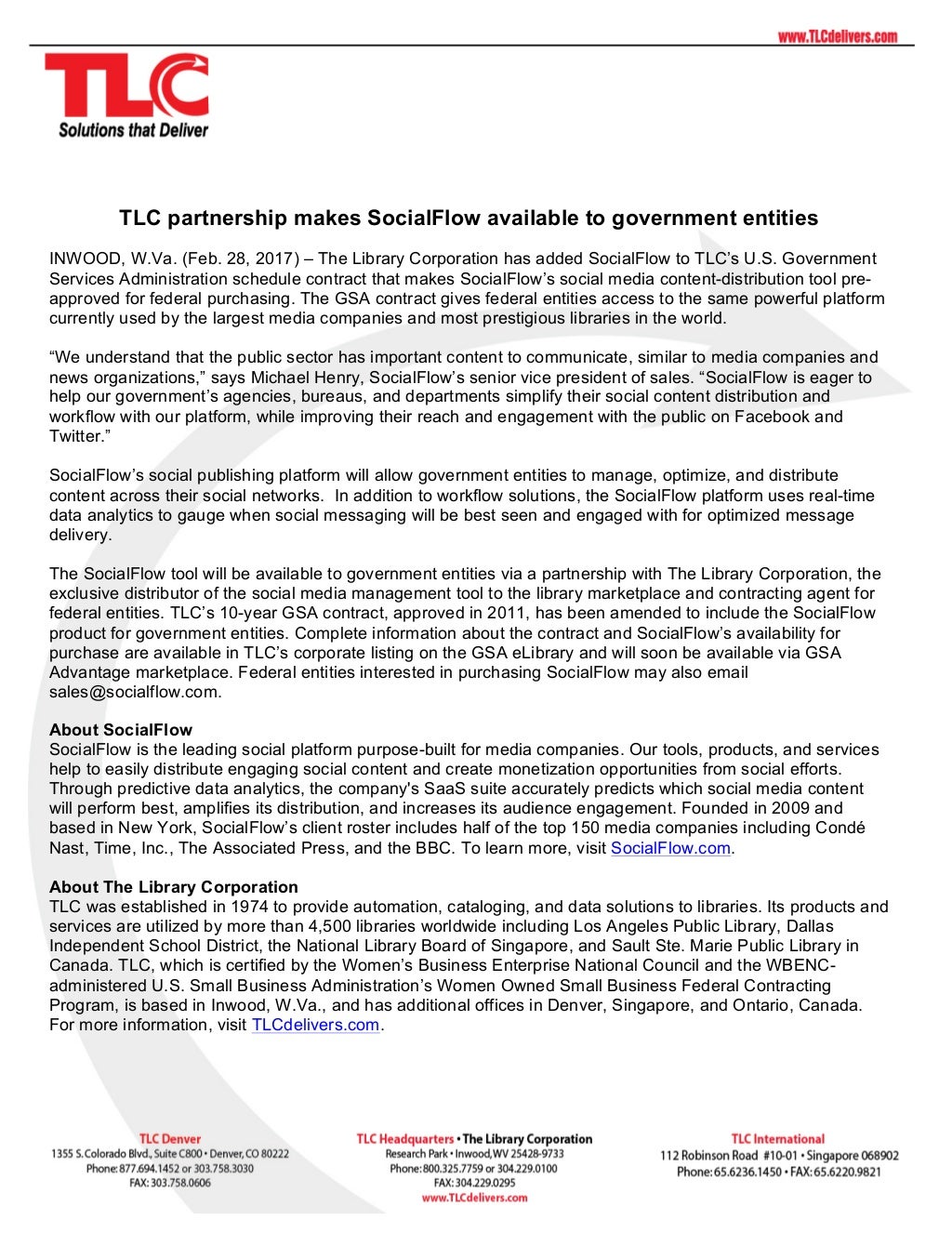 SocialFlow GSA Contract