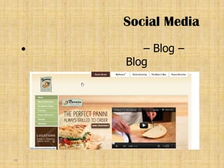 Social Media
           – Blog –
         Blog




28
 