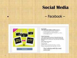 Social Media
             – Facebook –

         




46
 