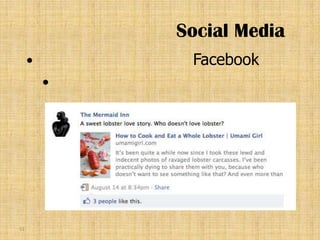 Social Media
             Facebook
         




51
 