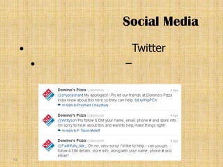 Social Media
                Twitter
            –




61
 